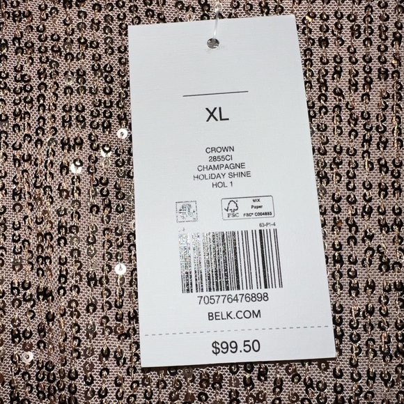 Crown & Ivy Sequin Embellished DRESS - Picture 4 of 4